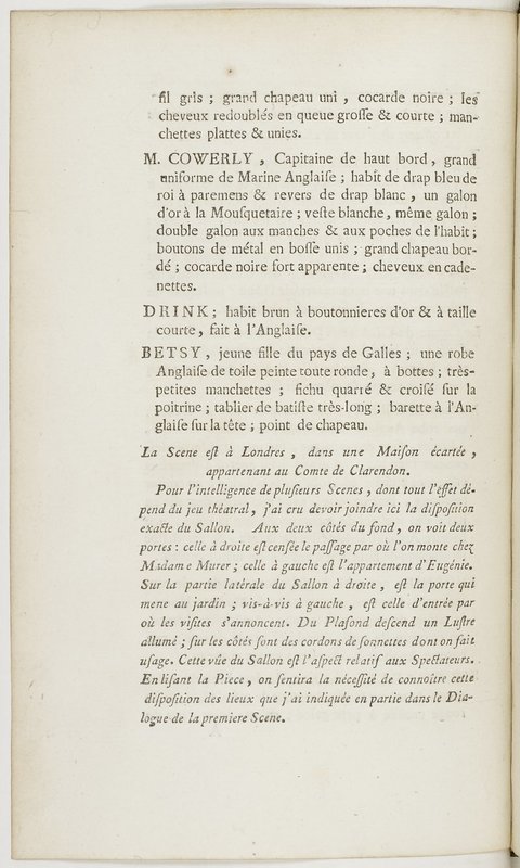 Eugénie, drame en cinq actes en prose, enrichi de figures en taille-douce ; avec un Essai sur le drame sérieux Eugénie, drame en cinq actes en prose, enrichi de figures en taille-douce ; avec un Essai sur le drame sérieux
