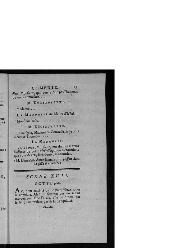 Gageure imprévue (La), comédie en prose et en un acte Gageure imprévue (La), comédie en prose et en un acte