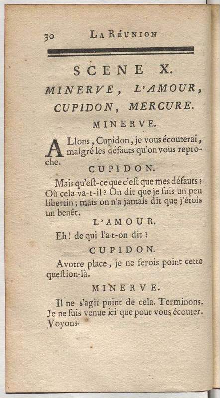 Réunion des Amours (La), comédie héroïque