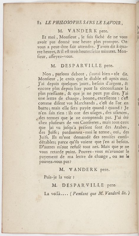 Philosophe sans le savoir (Le), comédie en prose et en cinq actes… par M. Sedaine. [Paris, les Comédiens français, 2 novembre 1765]