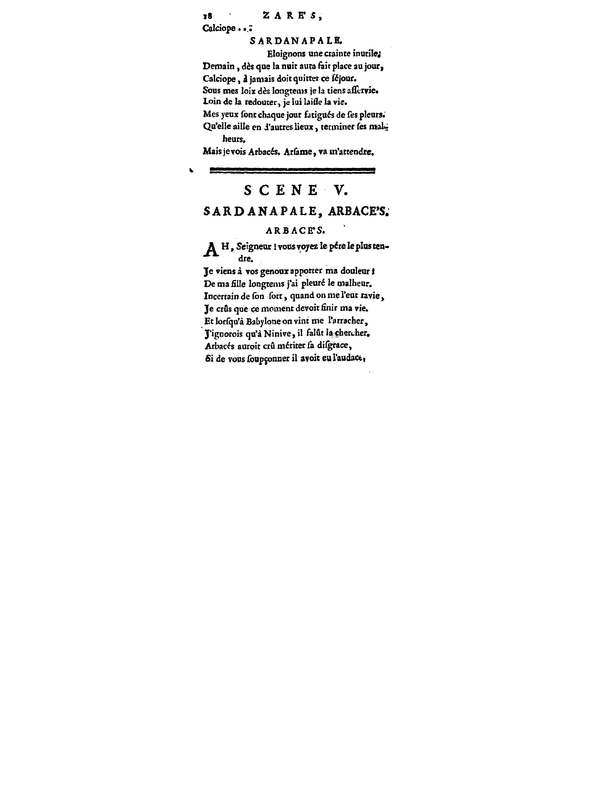 Zarès, tragédie, par M. Palissot de Montenoy, représentée pour la première fois par les Comédiens français, le 3 juin 1751 Zarès, tragédie, par M. Palissot de Montenoy, représentée pour la première fois par les Comédiens français, le 3 juin 1751