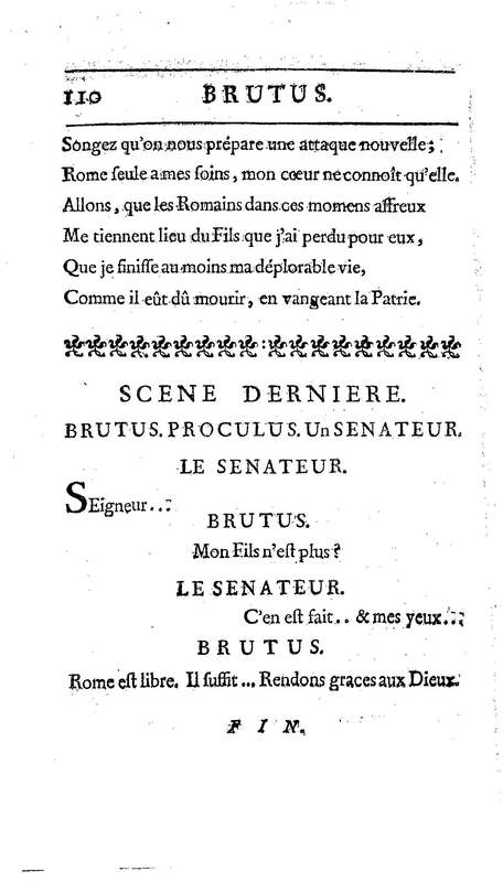 Brutus de M. de Voltaire (Le), avec un Discours sur la tragédie Brutus de M. de Voltaire (Le), avec un Discours sur la tragédie