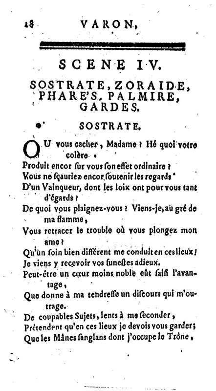 Varon, tragédie. Par M. le vicomte de Graves, capitaine au régiment de C… Varon, tragédie. Par M. le vicomte de Graves, capitaine au régiment de C…