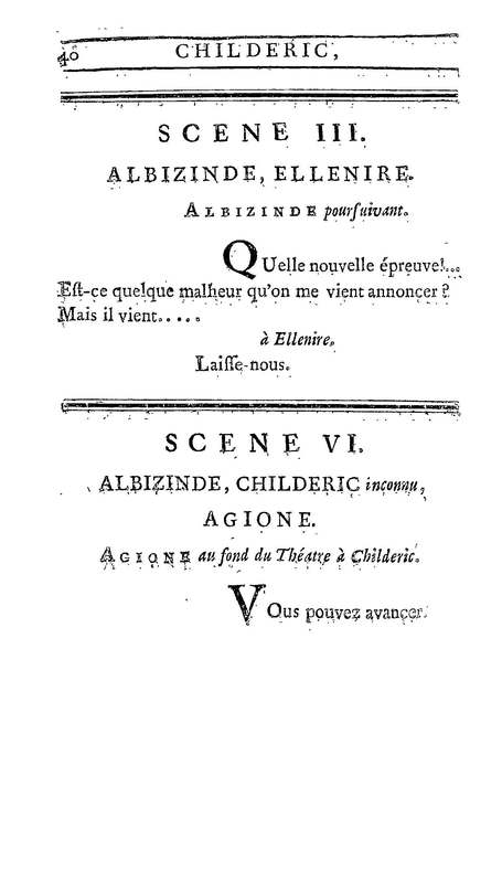 Childéric, tragédie… Childéric, tragédie…