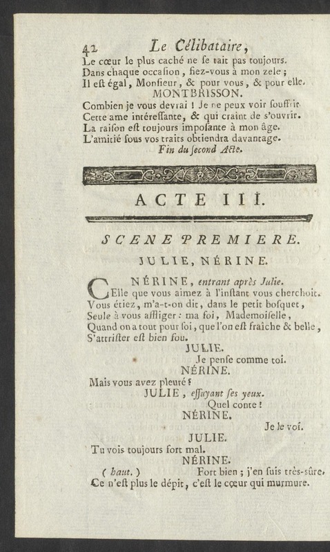 Célibataire (Le), comédie en cinq actes et en vers