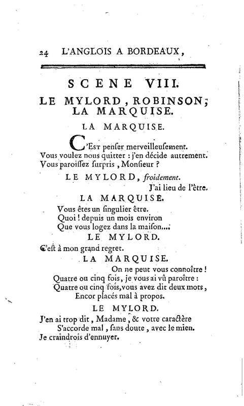 Anglais à Bordeaux (L'), comédie en un acte et en vers libres, par M. Favart… [Par les Comédiens françois ordinaires du Roi, 14 mars 1763]
