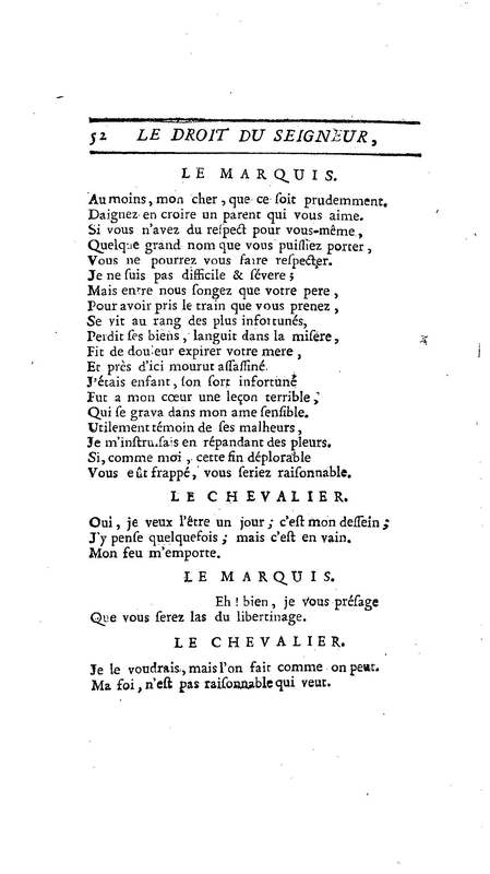 Droit du Seigneur (Le),comédie en vers par M. de Voltaire. Représentée pour la première fois, sous le titre de L'Écueil du sage, par les Comédiens françois ordinaires du Roi, le 18 janvier 1762, Droit du Seigneur (Le),comédie en vers par M. de Voltaire. Représentée pour la première fois, sous le titre de L'Écueil du sage, par les Comédiens françois ordinaires du Roi, le 18 janvier 1762,
