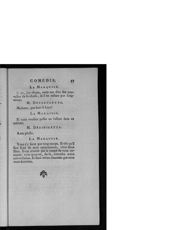 Gageure imprévue (La), comédie en prose et en un acte