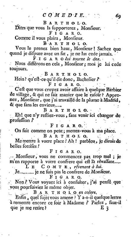 Barbier de Séville, ou la Précaution inutile (Le ), comédie en quatre actes, par M. de Beaumarchais, représentée sur le théâtre de la Comédie Française le 23 février 1775 (avec une Lettre modérée sur la chute et la critique du Barbier de Séville) Barbier de Séville, ou la Précaution inutile (Le ), comédie en quatre actes, par M. de Beaumarchais, représentée sur le théâtre de la Comédie Française le 23 février 1775 (avec une Lettre modérée sur la chute et la critique du Barbier de Séville)