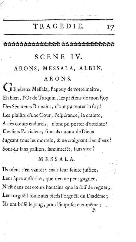 Brutus de M. de Voltaire (Le), avec un Discours sur la tragédie Brutus de M. de Voltaire (Le), avec un Discours sur la tragédie