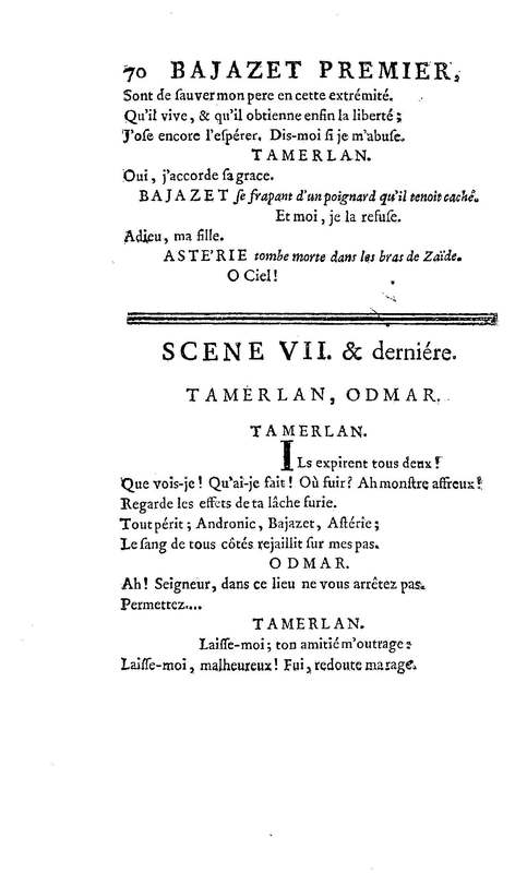 Bajazet premier, tragédie par M. le chevalier de P*** Bajazet premier, tragédie par M. le chevalier de P***