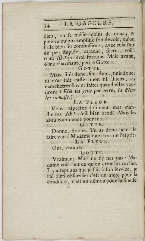 Gageure imprévue (La), comédie en prose et en un acte… par M. Sedaine. [Paris, les Comédiens français, 27 mai 1768]