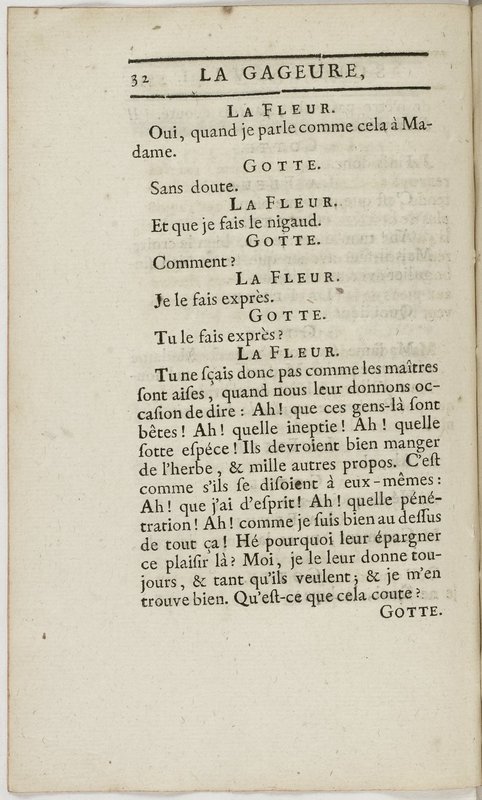 Gageure imprévue (La), comédie en prose et en un acte… par M. Sedaine. [Paris, les Comédiens français, 27 mai 1768]