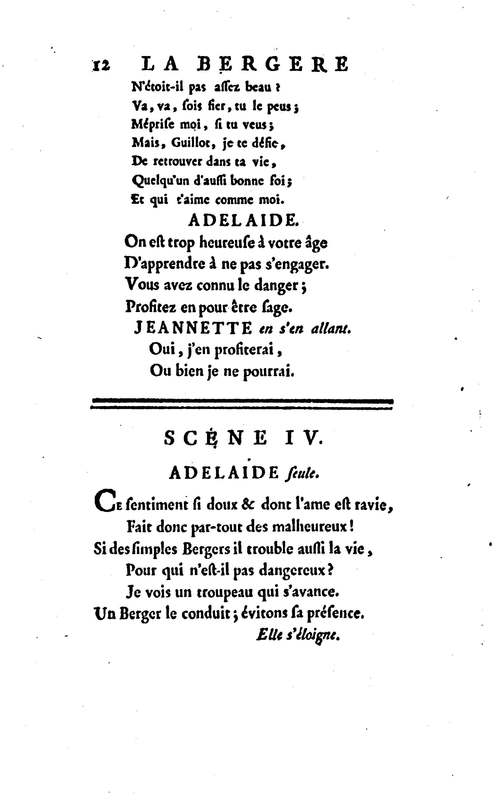 Bergère des Alpes (La), pastorale en trois actes et en vers, mêlée de chants, par M. Marmontel de l'Académie françoise