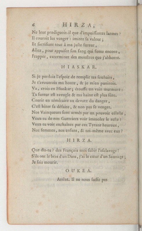 Hirza, tragédie, par M. de Sauvigny… (Comédiens ordinaires du Roi, 27 mai 1767) Hirza, tragédie, par M. de Sauvigny… (Comédiens ordinaires du Roi, 27 mai 1767)