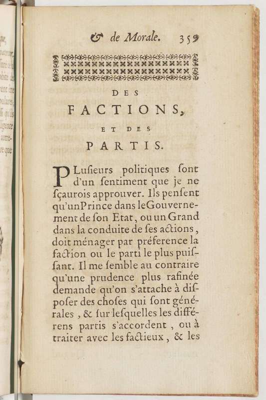Essais du chevalier Bacon, chancelier d'Angleterre, sur divers sujets de politique, et de morale