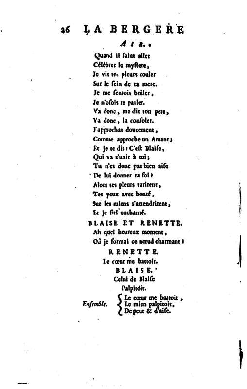 Bergère des Alpes (La), pastorale en trois actes et en vers, mêlée de chants, par M. Marmontel de l'Académie françoise Bergère des Alpes (La), pastorale en trois actes et en vers, mêlée de chants, par M. Marmontel de l'Académie françoise