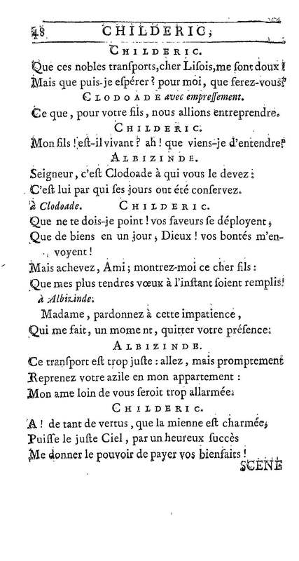 Childéric, tragédie… Childéric, tragédie…