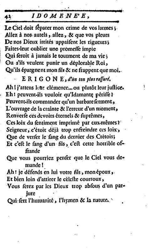 Idoménée, tragédie, par M. Le Mierre, représentée pour la première fois, par les Comédiens françois ordinaires du Roi, le lundi 13 février 1764