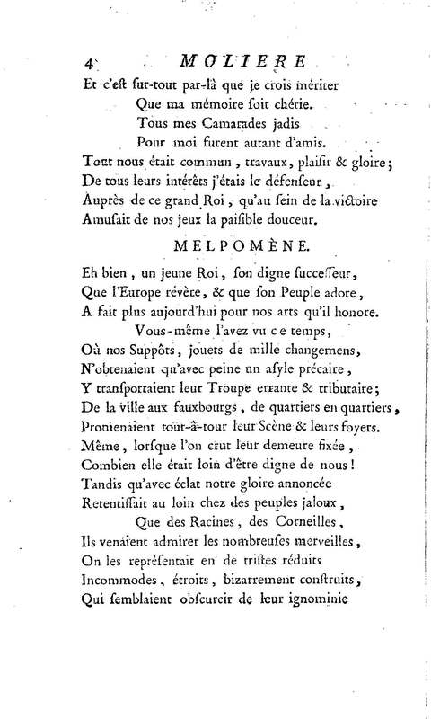 Molière à la nouvelle salle, ou les Audiences de Thalie, comédie en un acte et en vers libres Molière à la nouvelle salle, ou les Audiences de Thalie, comédie en un acte et en vers libres