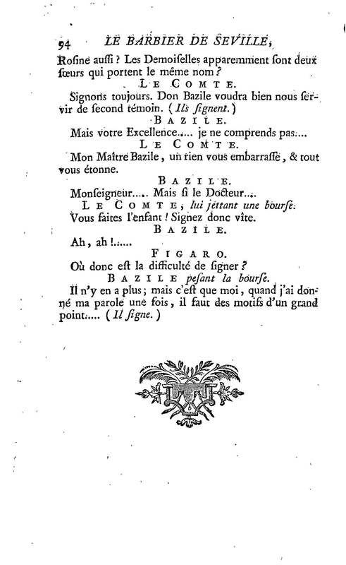 Barbier de Séville, ou la Précaution inutile (Le ), comédie en quatre actes, par M. de Beaumarchais, représentée sur le théâtre de la Comédie Française le 23 février 1775 (avec une Lettre modérée sur la chute et la critique du Barbier de Séville) Barbier de Séville, ou la Précaution inutile (Le ), comédie en quatre actes, par M. de Beaumarchais, représentée sur le théâtre de la Comédie Française le 23 février 1775 (avec une Lettre modérée sur la chute et la critique du Barbier de Séville)