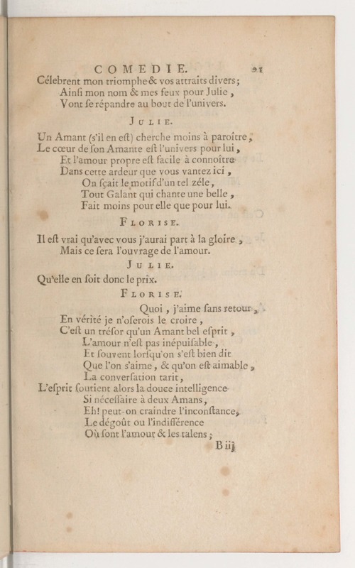 École amoureuse (L'), comédie en un acte, en vers, représentée pour la première fois par les Comédiens ordinaires du Roi, le 11 septembre 1747 École amoureuse (L'), comédie en un acte, en vers, représentée pour la première fois par les Comédiens ordinaires du Roi, le 11 septembre 1747