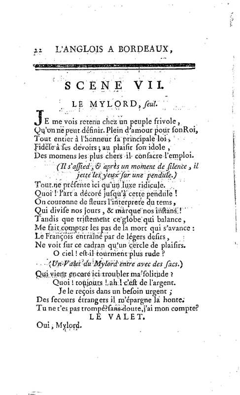 Anglais à Bordeaux (L'), comédie en un acte et en vers libres, par M. Favart… [Par les Comédiens françois ordinaires du Roi, 14 mars 1763]