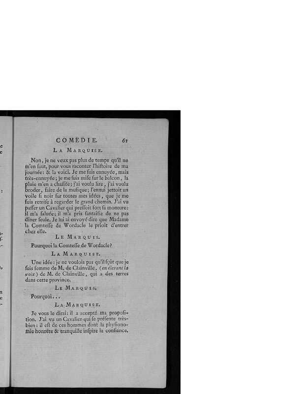Gageure imprévue (La), comédie en prose et en un acte Gageure imprévue (La), comédie en prose et en un acte