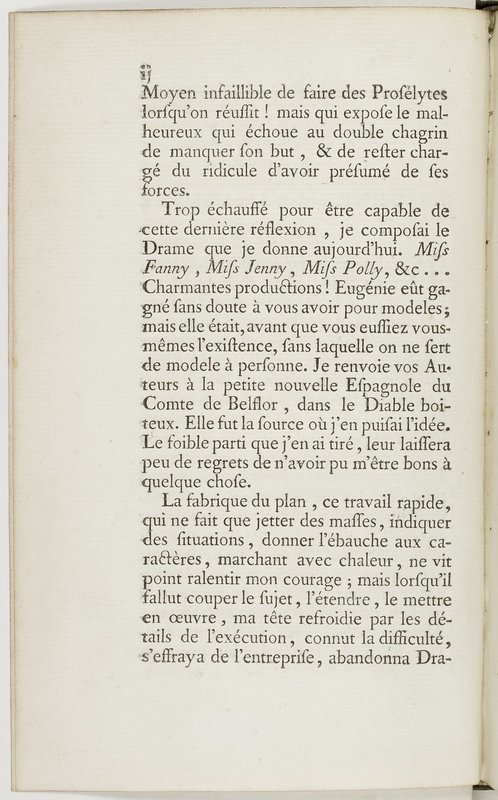 Eugénie, drame en cinq actes en prose, enrichi de figures en taille-douce ; avec un Essai sur le drame sérieux Eugénie, drame en cinq actes en prose, enrichi de figures en taille-douce ; avec un Essai sur le drame sérieux