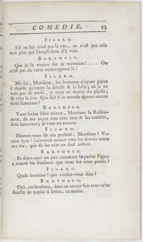 Barbier de Séville, ou la Précaution inutile (Le), comédie en quatre actes ; par M. de Beaumarchais ; représentée & tombée sur le théâtre de la Comédie Françoise aux Tuileries, le 23 de février 1775 Barbier de Séville, ou la Précaution inutile (Le), comédie en quatre actes ; par M. de Beaumarchais ; représentée & tombée sur le théâtre de la Comédie Françoise aux Tuileries, le 23 de février 1775