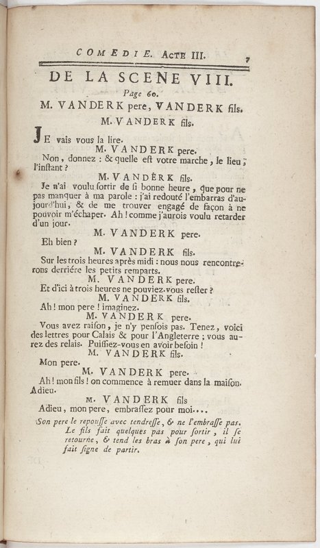 Philosophe sans le savoir (Le), comédie en prose et en cinq actes… par M. Sedaine. [Paris, les Comédiens français, 2 novembre 1765]
