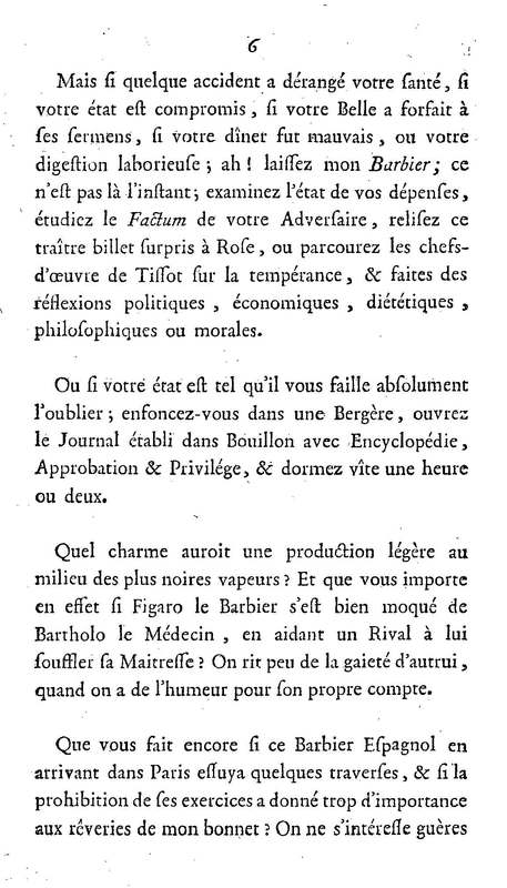 Barbier de Séville, ou la Précaution inutile (Le), comédie en quatre actes, par M. de Beaumarchais, représentée sur le théâtre de la Comédie Française le 23 février 1775 (avec une Lettre modérée sur la chute et la critique du Barbier de Séville)
