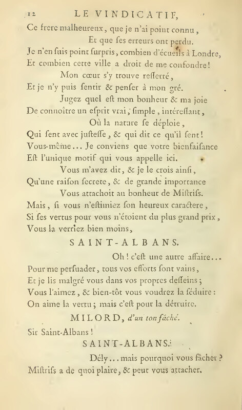 Vindicatif (Le), drame en cinq actes, et en vers libres Vindicatif (Le), drame en cinq actes, et en vers libres