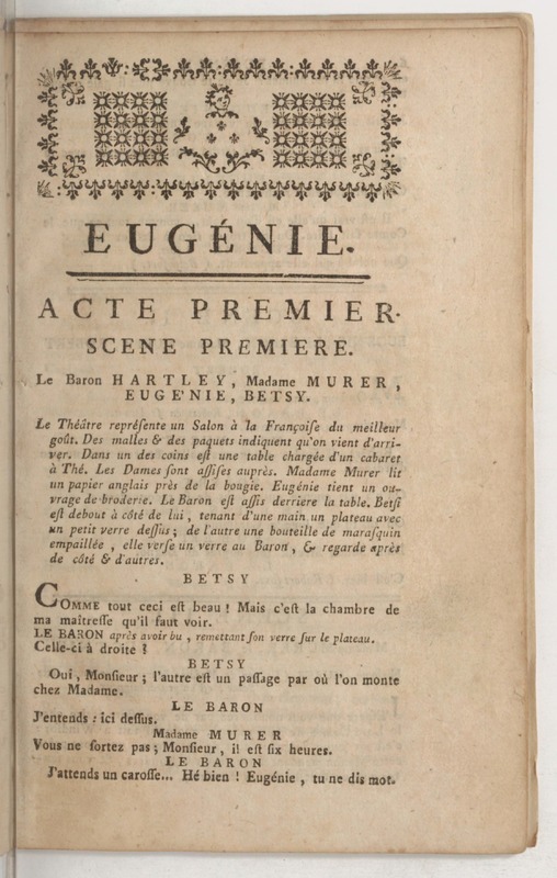 Eugénie , drame en cinq actes et en prose Eugénie , drame en cinq actes et en prose