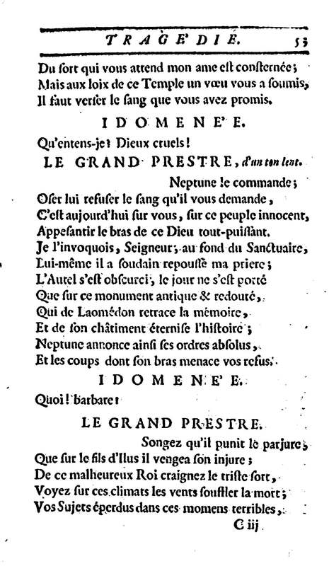 Idoménée, tragédie, par M. Le Mierre, représentée pour la première fois, par les Comédiens françois ordinaires du Roi, le lundi 13 février 1764 Idoménée, tragédie, par M. Le Mierre, représentée pour la première fois, par les Comédiens françois ordinaires du Roi, le lundi 13 février 1764