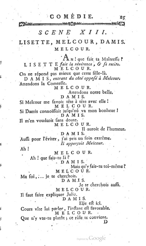 Rivaux amis (Les), comédie en un acte et en vers