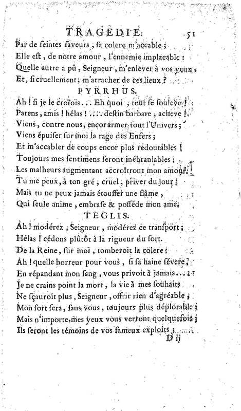 Téglis, tragédie représentée pour la première fois par les Comédiens ordinaires du Roi, le 19 septembre 1735 Téglis, tragédie représentée pour la première fois par les Comédiens ordinaires du Roi, le 19 septembre 1735