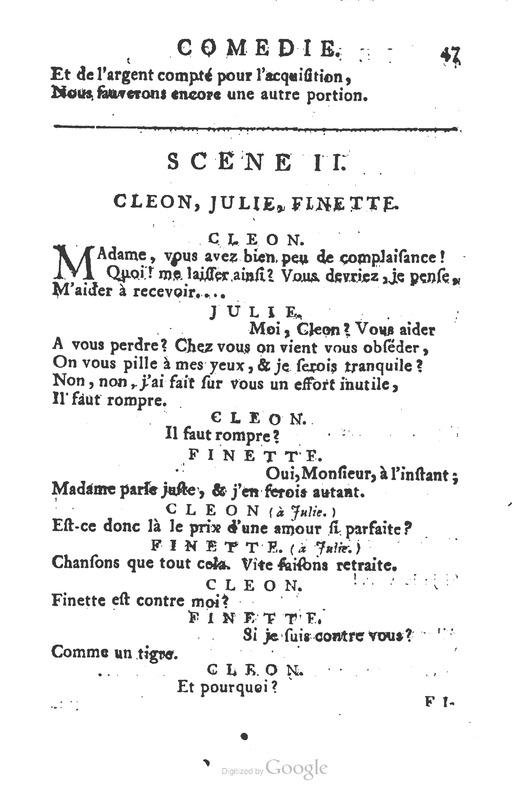 Dissipateur ou l’honnête-friponne (Le), comédie Dissipateur ou l’honnête-friponne (Le), comédie