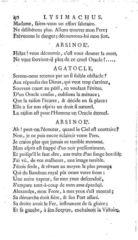Lysimachus, tragédie par M. de Caux de Montlebert, représentée pour la première fois le 13 décembre 1737 Lysimachus, tragédie par M. de Caux de Montlebert, représentée pour la première fois le 13 décembre 1737