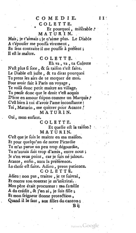 Droit du seigneur (Le), Comédie en cinq actes