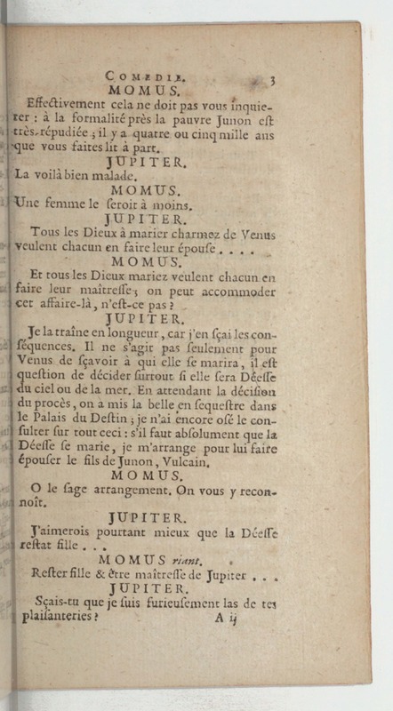 Momus fabuliste, ou les Noces de Vulcain, comédie Momus fabuliste, ou les Noces de Vulcain, comédie