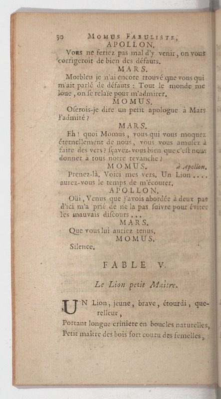 Momus fabuliste, ou les Noces de Vulcain, comédie Momus fabuliste, ou les Noces de Vulcain, comédie