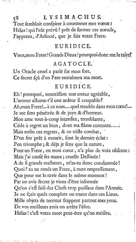 Lysimachus, tragédie par M. de Caux de Montlebert, représentée pour la première fois le 13 décembre 1737 Lysimachus, tragédie par M. de Caux de Montlebert, représentée pour la première fois le 13 décembre 1737