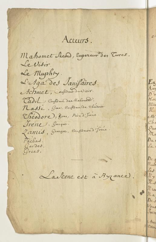 Mahomet second tragédie de La Noue en cinq actes Mahomet second tragédie de La Noue en cinq actes
