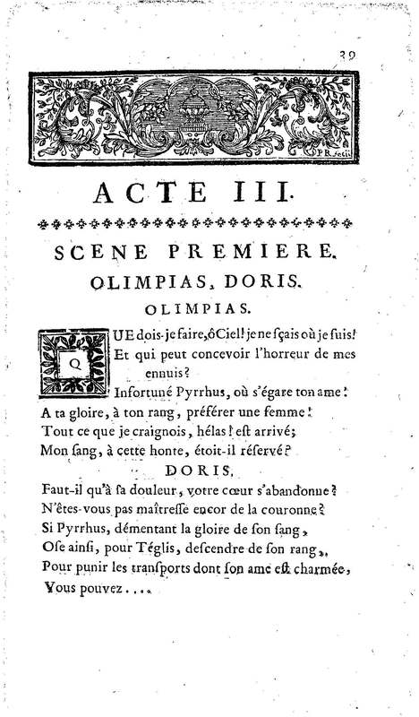 Téglis, tragédie représentée pour la première fois par les Comédiens ordinaires du Roi, le 19 septembre 1735 Téglis, tragédie représentée pour la première fois par les Comédiens ordinaires du Roi, le 19 septembre 1735