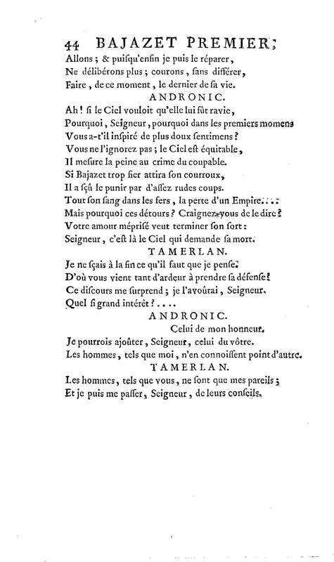 Bajazet premier, tragédie par M. le chevalier de P*** Bajazet premier, tragédie par M. le chevalier de P***