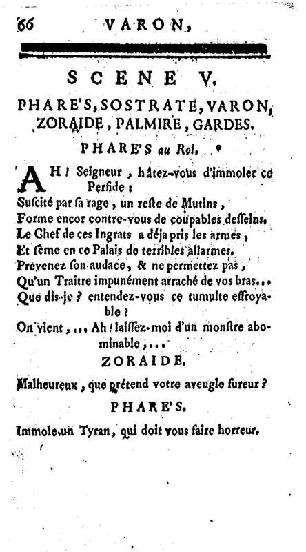 Varon, tragédie. Par M. le vicomte de Graves, capitaine au régiment de C… Varon, tragédie. Par M. le vicomte de Graves, capitaine au régiment de C…