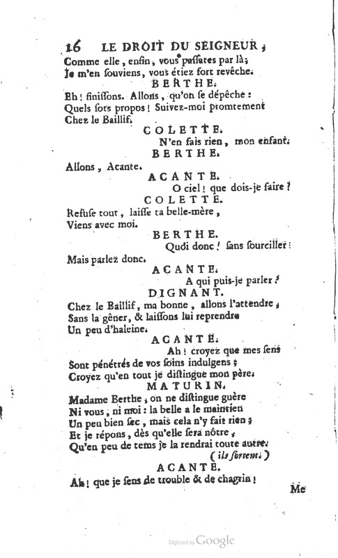Droit du seigneur (Le), Comédie en cinq actes Droit du seigneur (Le), Comédie en cinq actes