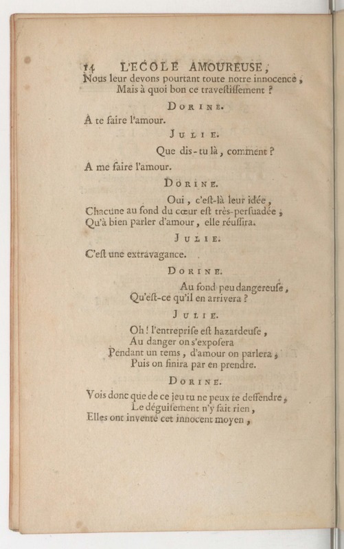 École amoureuse (L'), comédie en un acte, en vers, représentée pour la première fois par les Comédiens ordinaires du Roi, le 11 septembre 1747 École amoureuse (L'), comédie en un acte, en vers, représentée pour la première fois par les Comédiens ordinaires du Roi, le 11 septembre 1747