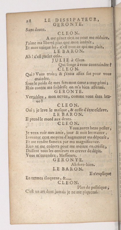Dissipateur, ou l'Honneste Friponne (Le), comédie Dissipateur, ou l'Honneste Friponne (Le), comédie